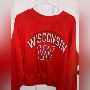 H&M Wisconsin Red Sweatshirt